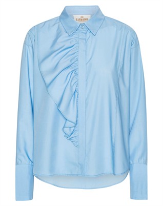 Drew Skjorte - Sky Blue Cotton